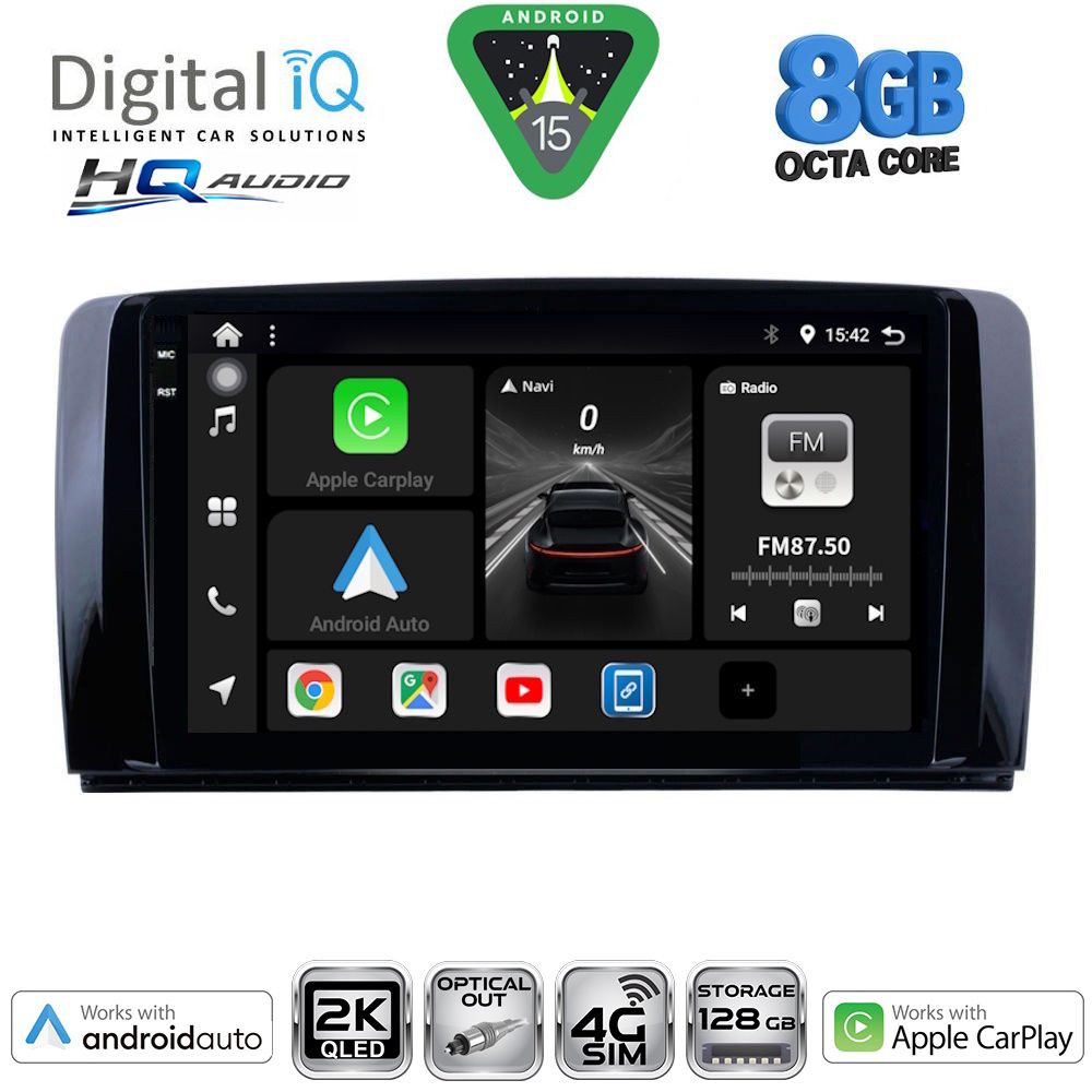 DIGITAL IQ BXK 20422_CPAA (9inc) MULTIMEDIA TABLET for MERCEDES R (W251) mod. 2006-2015
