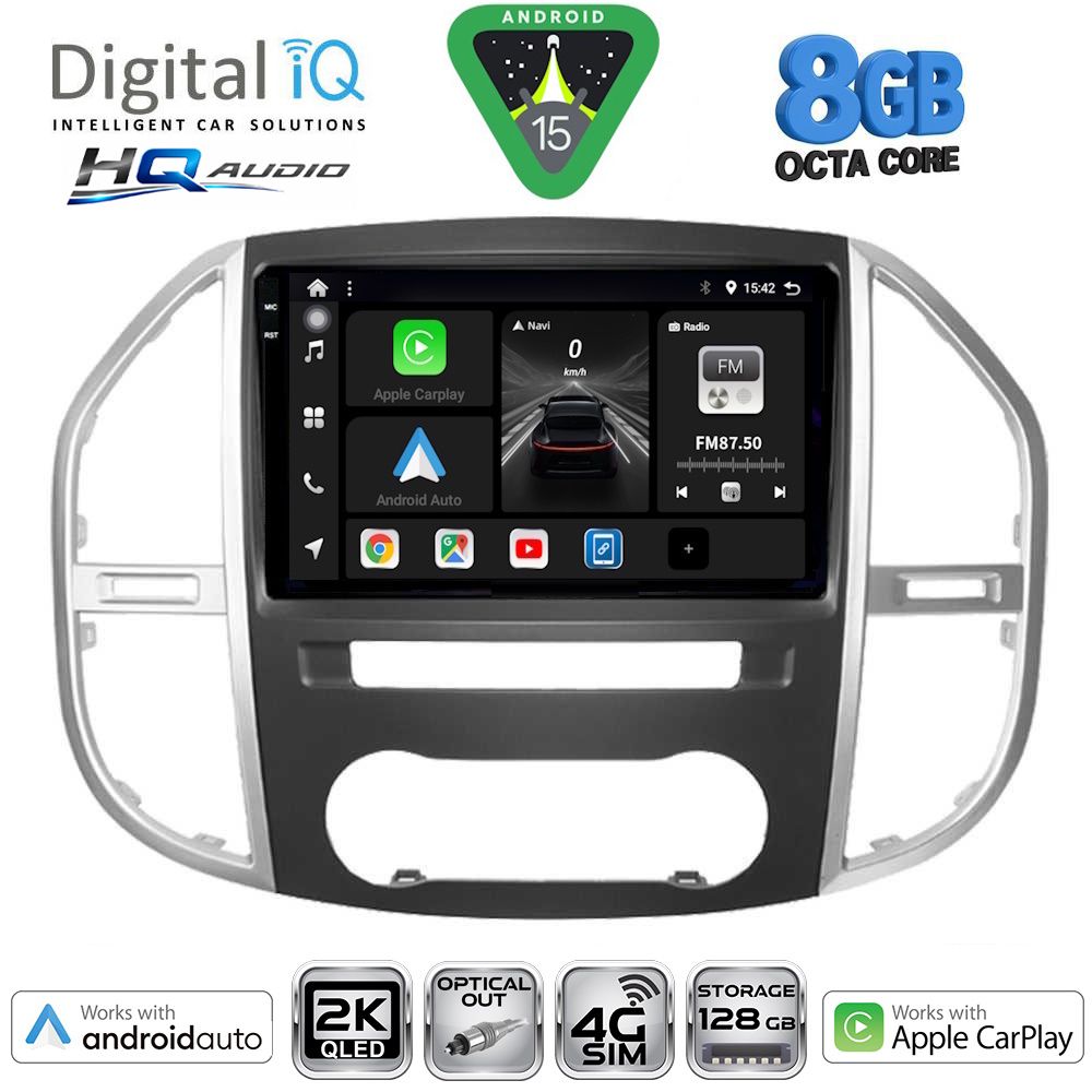 DIGITAL IQ BXK 20429_CPAA (10inc) MULTIMEDIA TABLET for MERCEDES VITO – VIANO  (W447) mod. 2015>