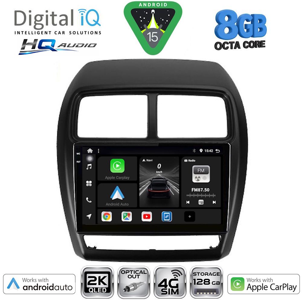 DIGITAL IQ BXK 20431_CPAA (9inc) MULTIMEDIA TABLET for MITSUBISHI ASX mod. 2020-2023