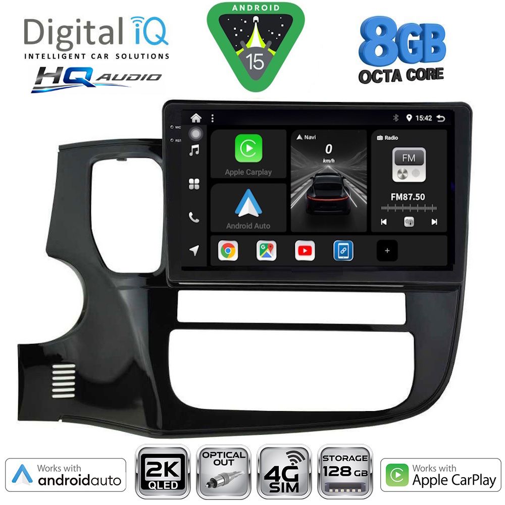 DIGITAL IQ BXK 20443_CPAA (10inc) MULTIMEDIA TABLET for MITSUBISHI OUTLANDER mod. 2013-2020