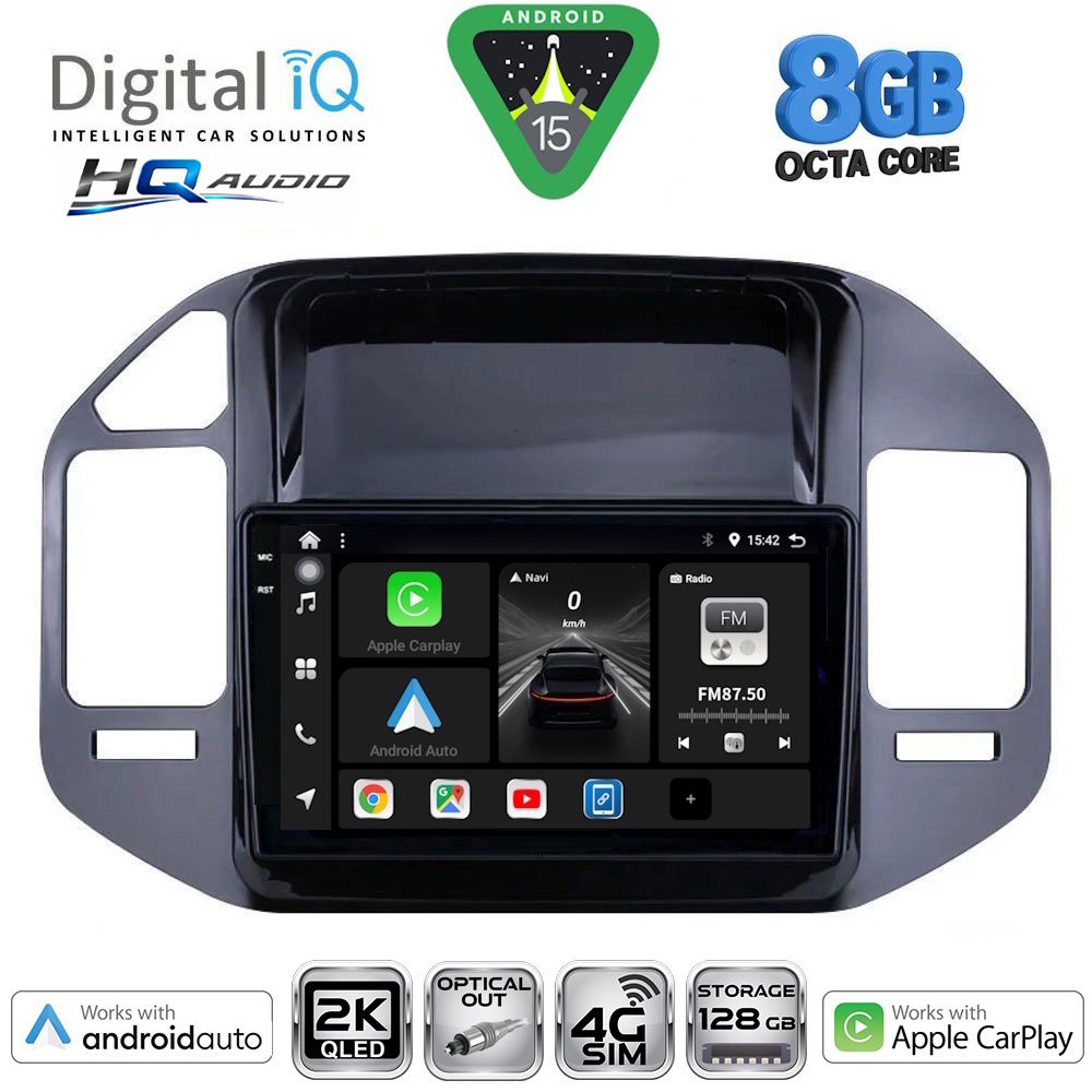 DIGITAL IQ BXK 20444_CPAA (9inc) MULTIMEDIA TABLET for MITSUBISHI PAJERO mod. 1999-2006
