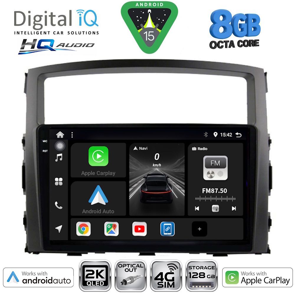 DIGITAL IQ BXK 20446_CPAA (9inc) MULTIMEDIA TABLET for MITSUBISHI PAJERO mod. 2006-2013