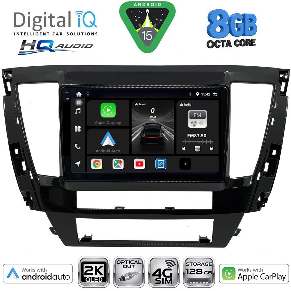 DIGITAL IQ BXK 20447S_CPAA (9inc) MULTIMEDIA TABLET for MITSUBISHI PAJERO SPORT mod. 2020-2026