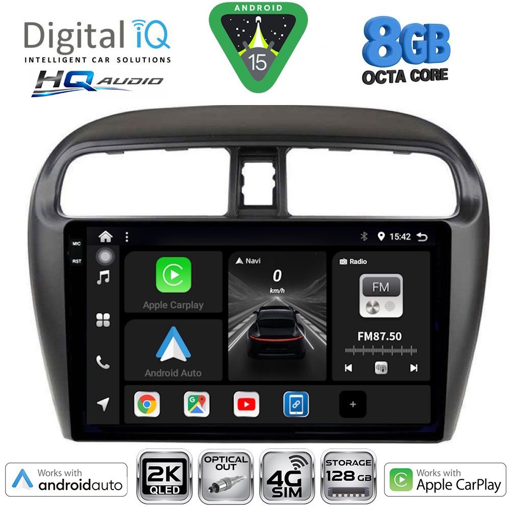 DIGITAL IQ BXK 20448_CPAA (9inc) MULTIMEDIA TABLET for MITSUBISHI SPACESTAR mod. 2013-2020