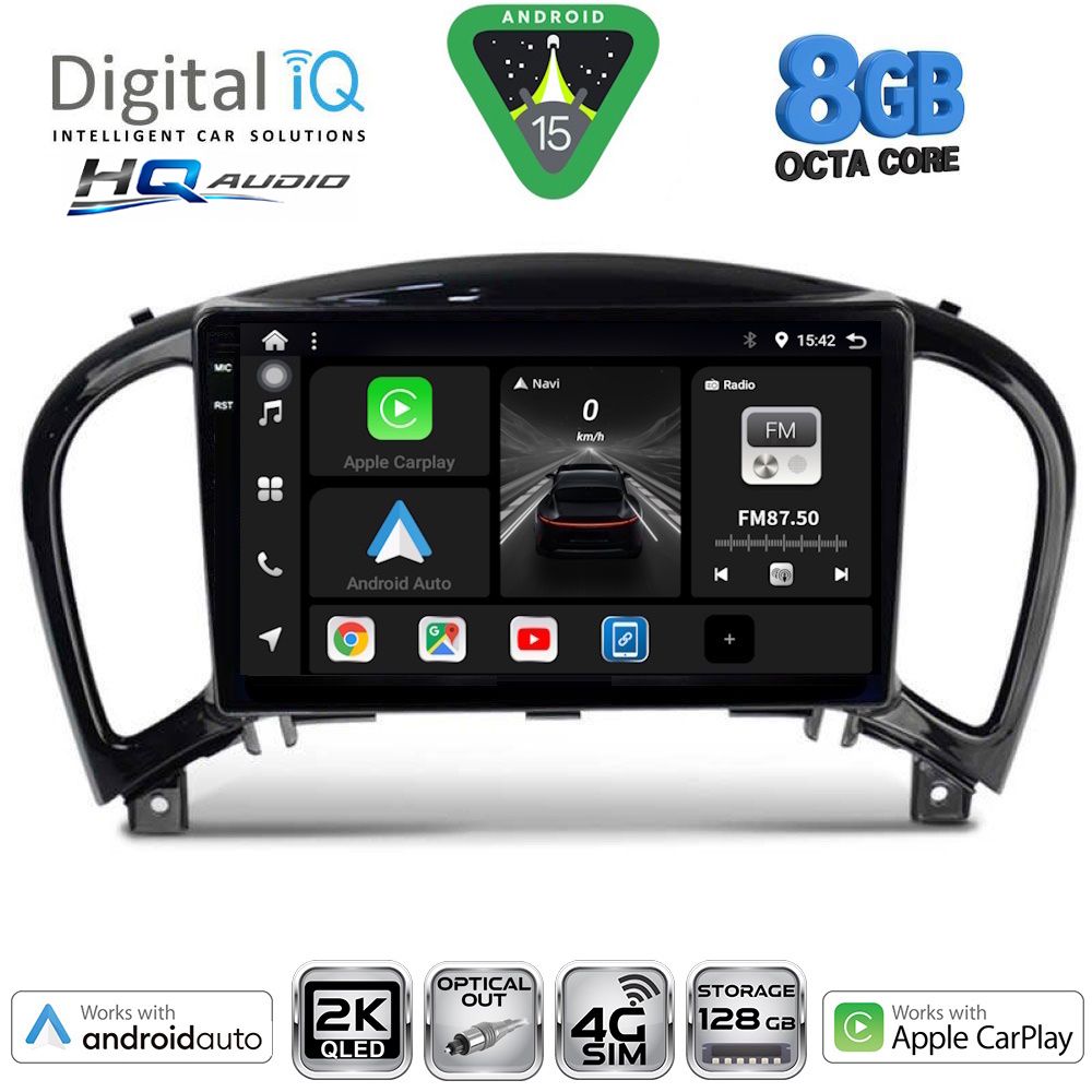 DIGITAL IQ BXK 20452_CPAA (9inc) MULTIMEDIA TABLET for NISSAN JUKE mod. 2009-2020