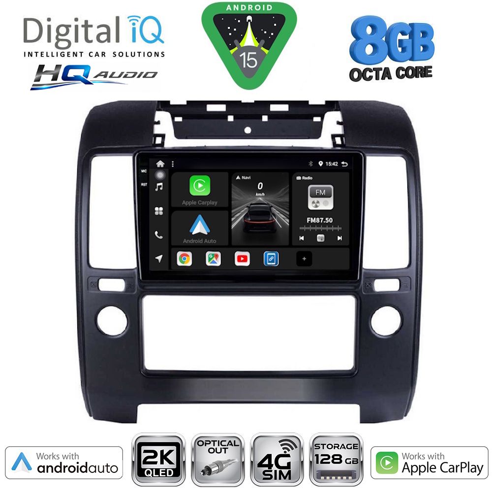 DIGITAL IQ BXK 20454_CPAA A/C (9inc) MULTIMEDIA TABLET for NISSAN NAVARA D40 mod. 2006-2011 με A/C