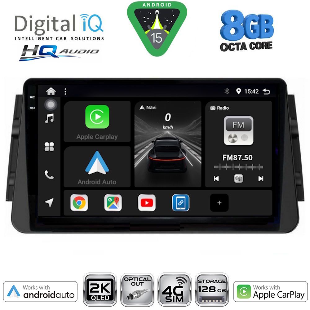 DIGITAL IQ BXK 20460_CPAA (9inc) MULTIMEDIA TABLET for NISSAN MICRA mod. 2017-2025