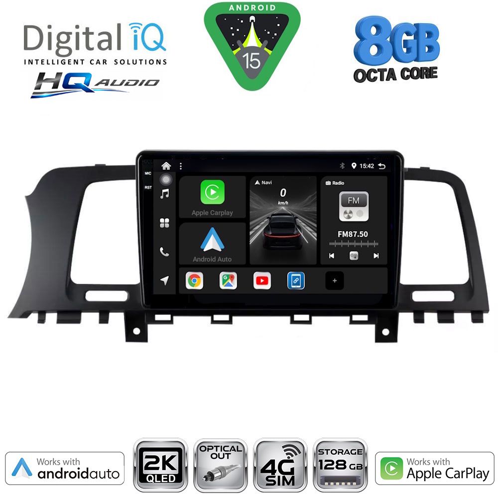 DIGITAL IQ BXK 20462_CPAA (9inc) MULTIMEDIA TABLET for NISSAN MURANO mod. 2007-2014