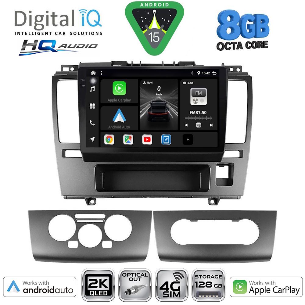 DIGITAL IQ BXK 20465_CPAA (9inc) MULTIMEDIA TABLET for NISSAN TIDA mod. 2004-2013