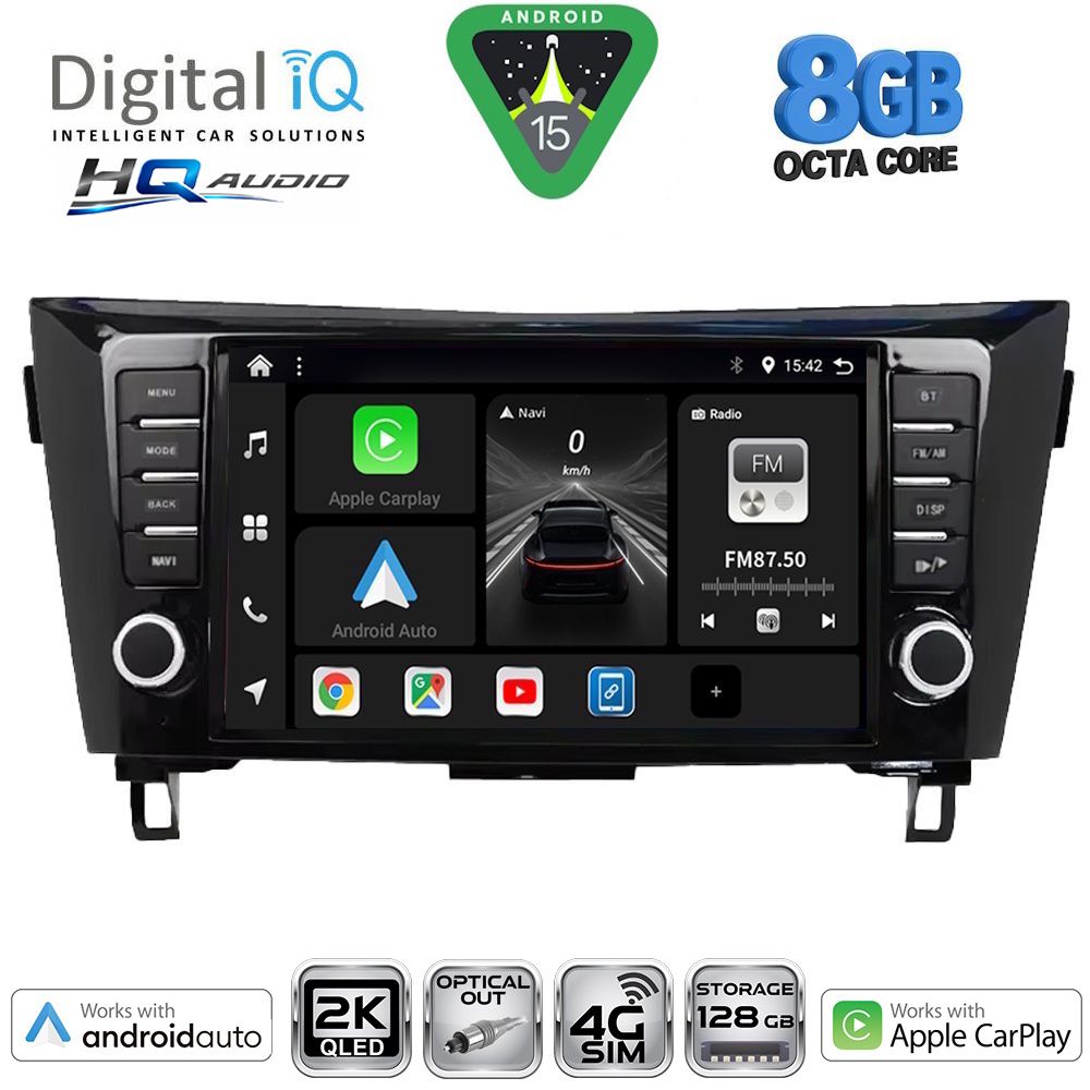 DIGITAL IQ BXK 20467_CPAA (9inc) MULTIMEDIA TABLET for NISSAN QASHQAI - XTRAIL mod. 2014-2021