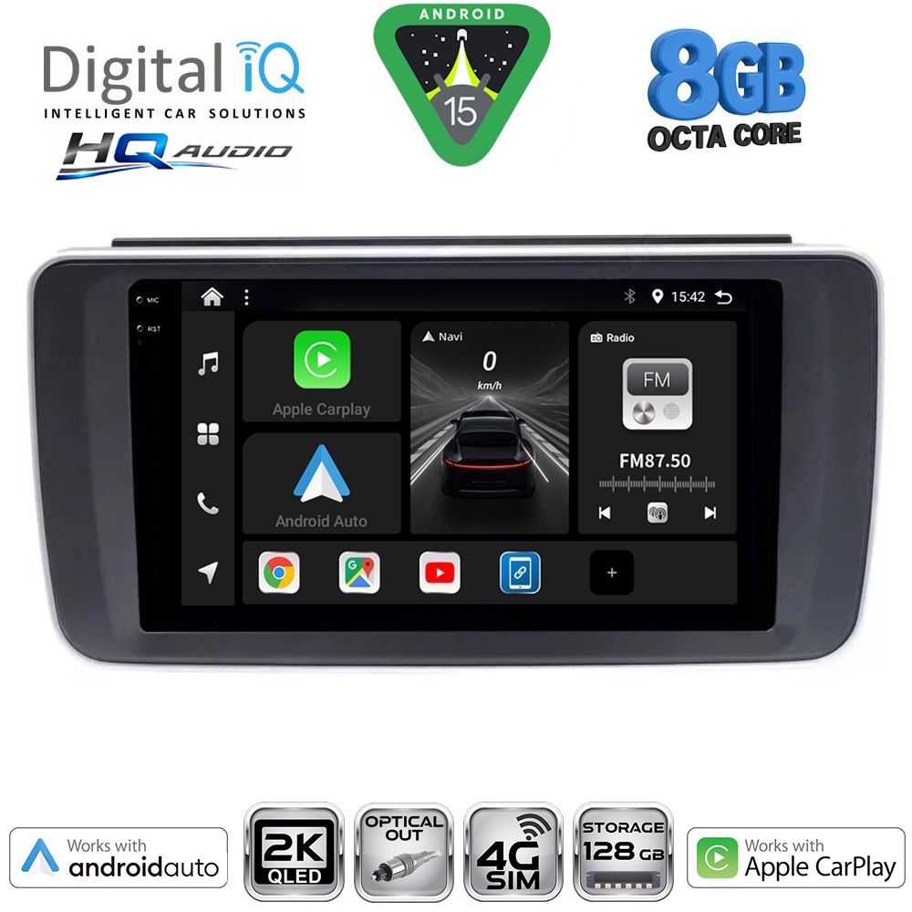 DIGITAL IQ BXK 20473_CPAA (9inc) MULTIMEDIA TABLET for NISSAN LEAF mod. 2018-2026