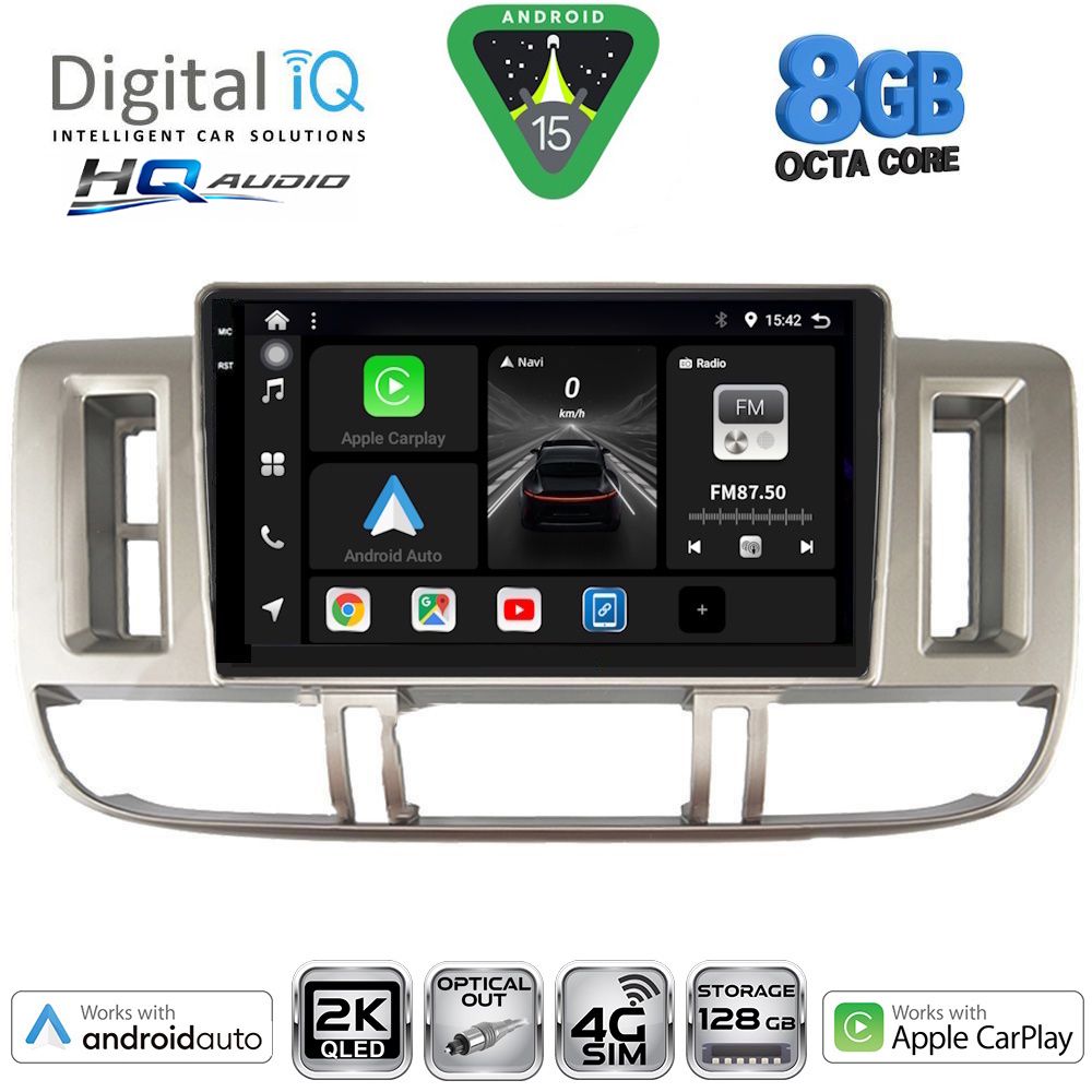 DIGITAL IQ BXK 20474_CPAA (9inc) MULTIMEDIA TABLET for NISSAN XTRAIL mod. 2000-2004