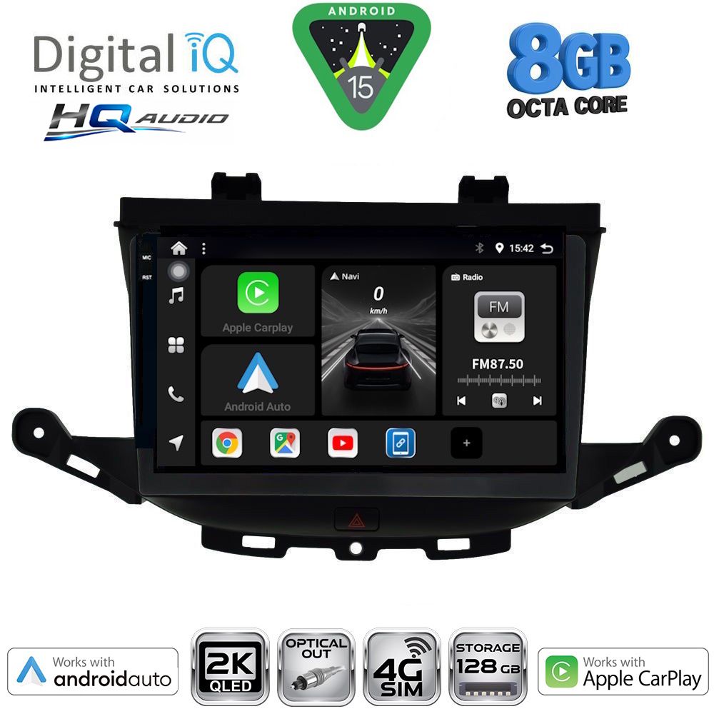 DIGITAL IQ BXK 20483_CPAA (9inc) MULTIMEDIA TABLET for OPEL ASTRA K mod. 2015-2022