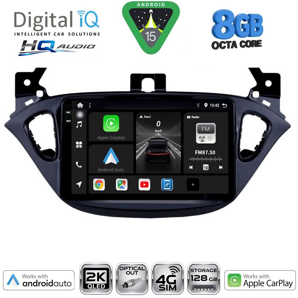 DIGITAL IQ BXK 20486_CPAA (9inc) MULTIMEDIA TABLET for OPEL ADAM - CORSA E  mod. 2014-2019