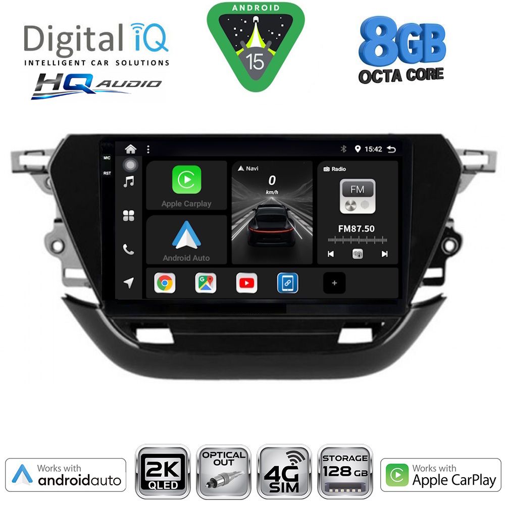 DIGITAL IQ BXK 20487_CPAA (9inc) MULTIMEDIA TABLET for OPEL CORSA F mod. 2019-2024