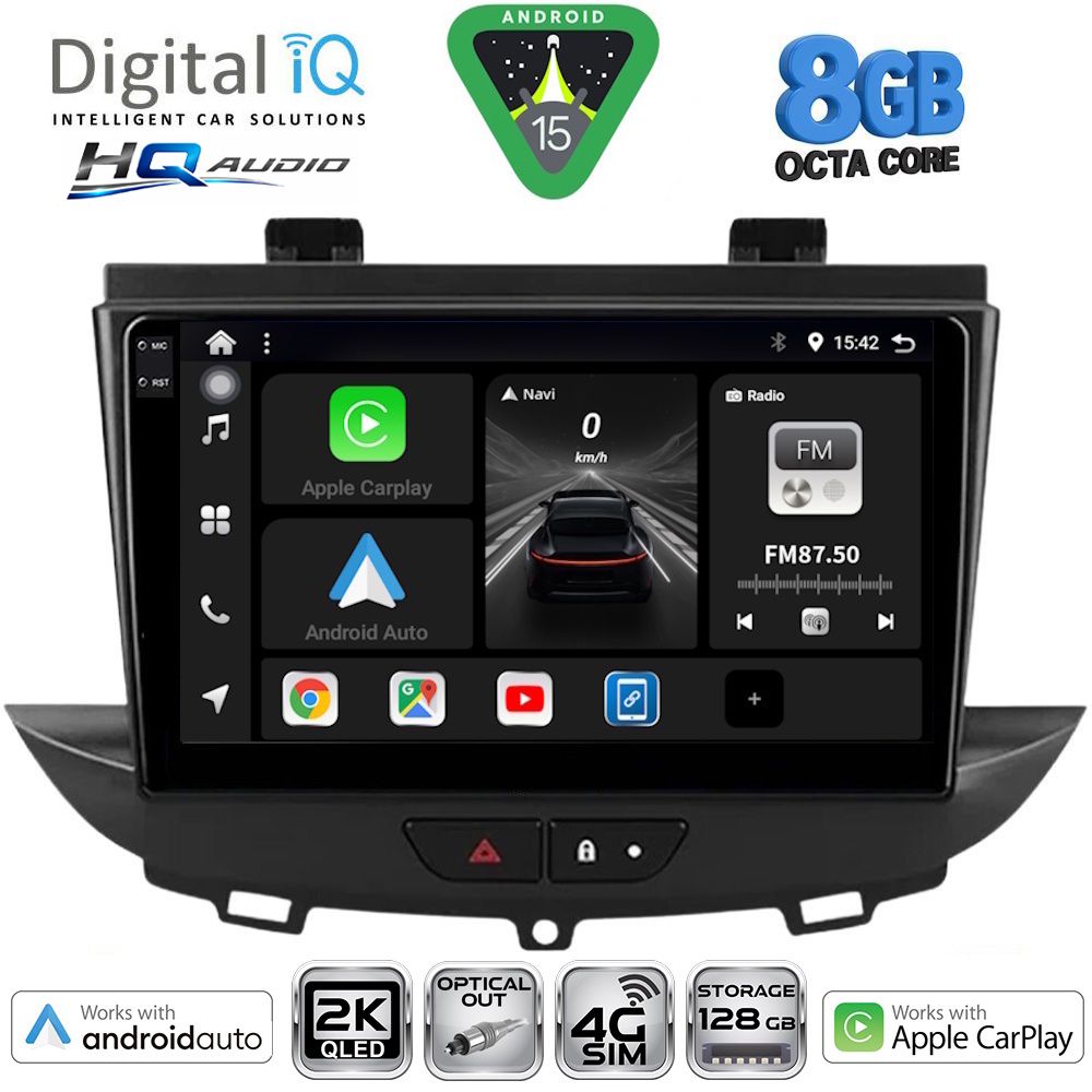 DIGITAL IQ BXK 20490_CPAA (9inc) MULTIMEDIA TABLET for OPEL CROSSLAND – GRANDLAND mod. 2017-2025