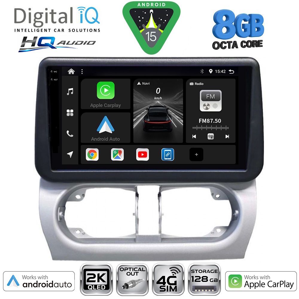 DIGITAL IQ BXK 20500_CPAA (9inc) MULTIMEDIA TABLET for OPEL CORSA C mod 2000-2006 - TIGRA mod. 2004-2009