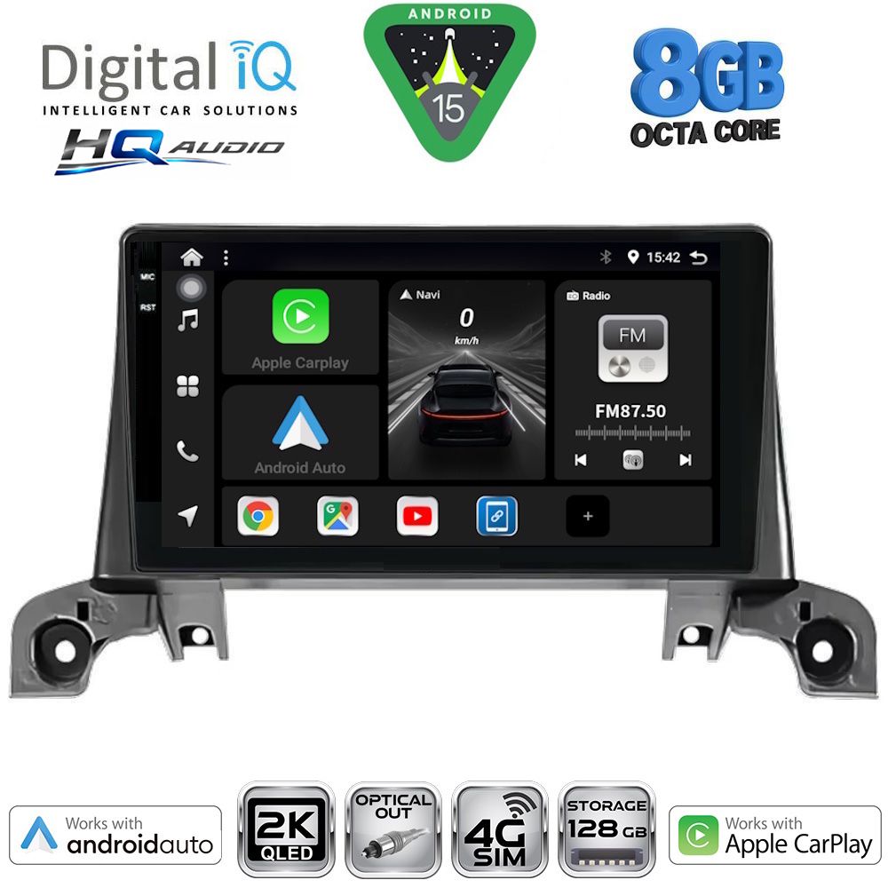 DIGITAL IQ BXK 20519_CPAA (9inc) MULTIMEDIA TABLET for PEUGEOT 3008 - 5008 mod. 2016-2024