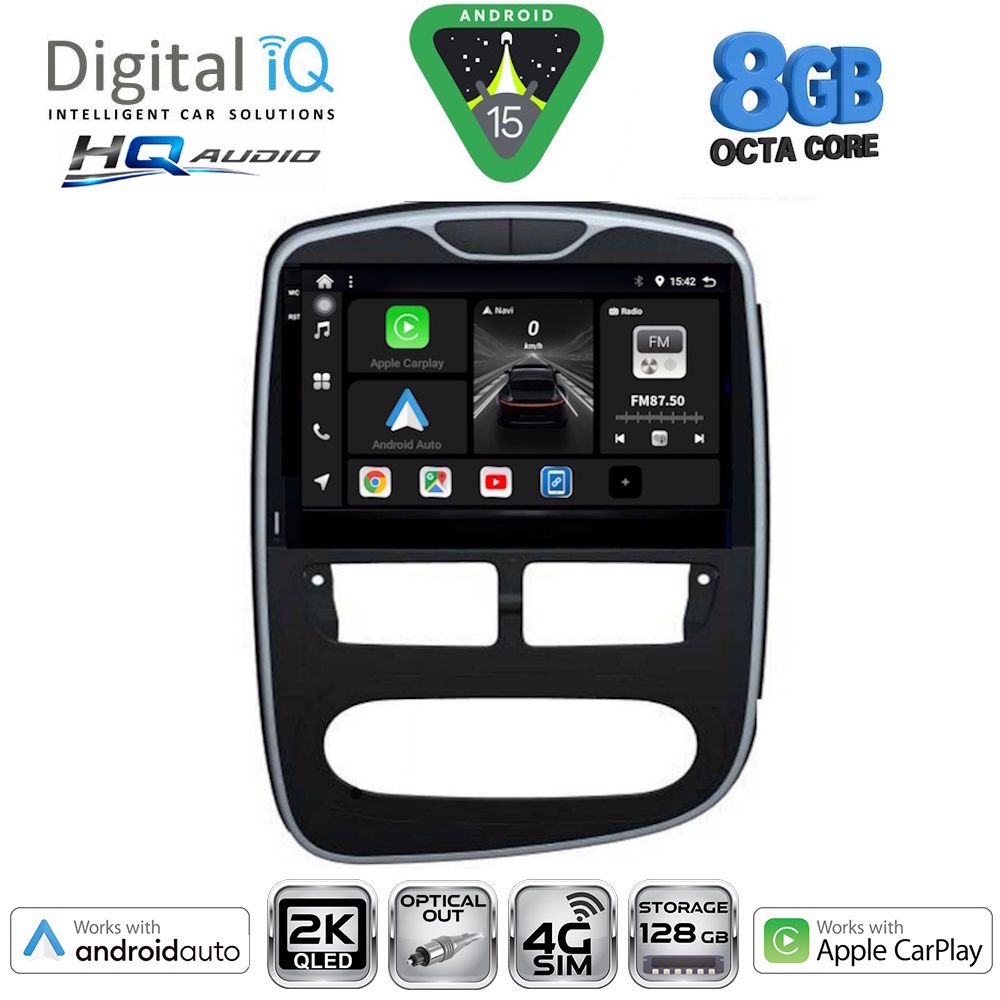 DIGITAL IQ BXK 20544_CPAA (10inc) MULTIMEDIA TABLET for RENAULT CLIO mod. 2012-2015