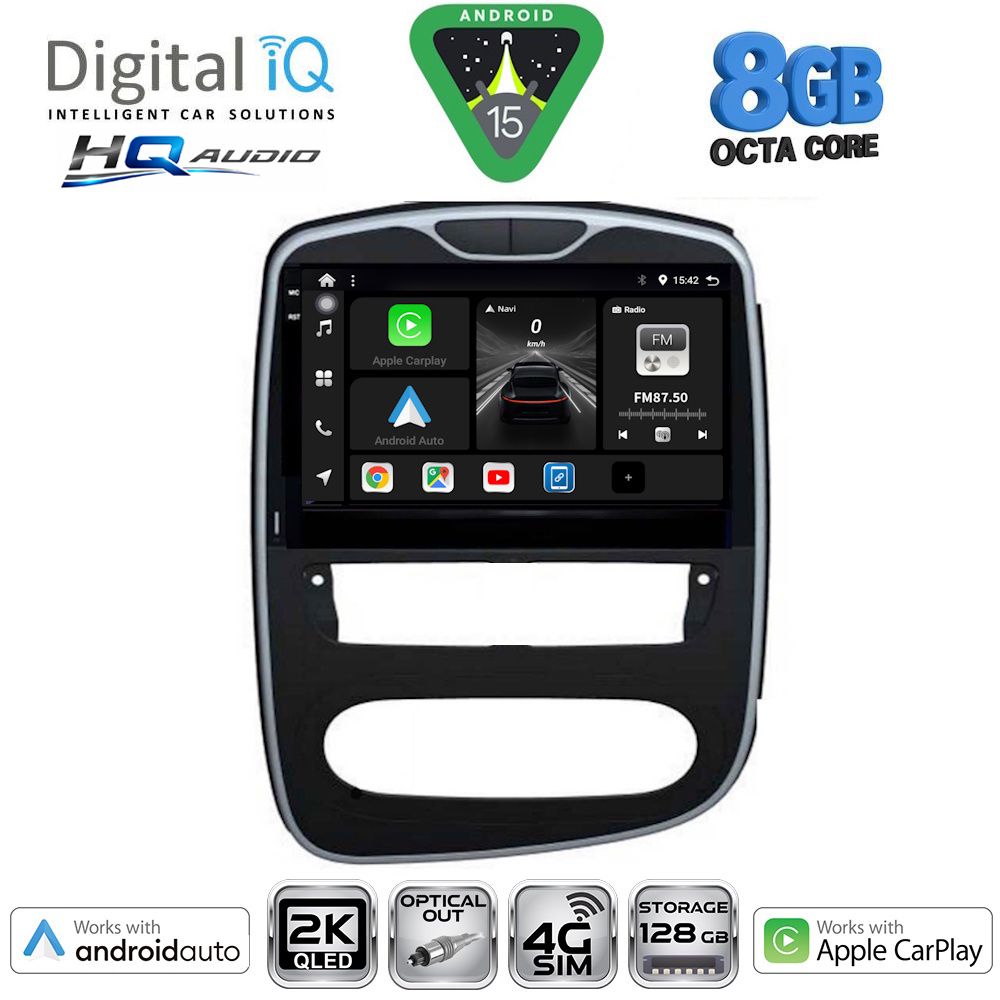 DIGITAL IQ BXK 20545_CPAA (10inc) MULTIMEDIA TABLET for RENAULT CLIO mod. 2016-2019