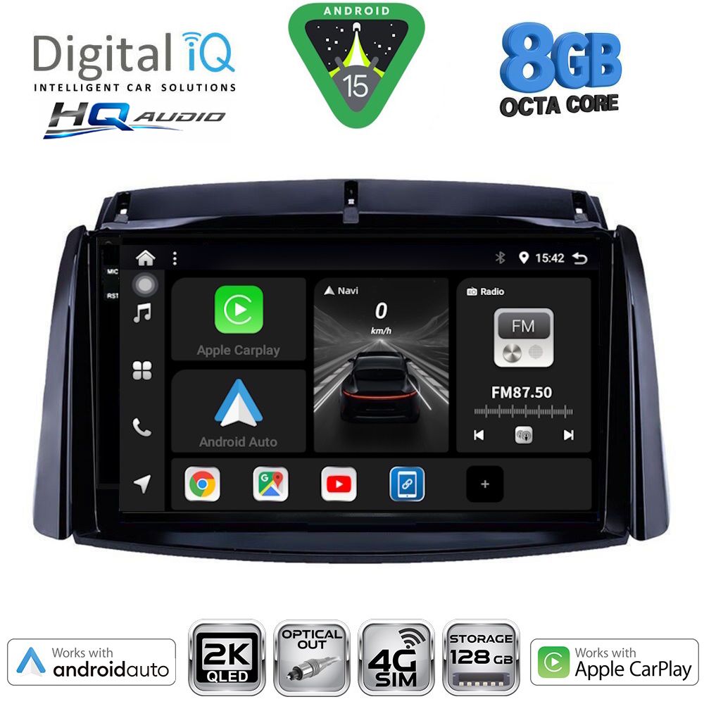 DIGITAL IQ BXK 20551_CPAA (9inc) MULTIMEDIA TABLET for RENAULT KOLEOS mod. 2006-2016