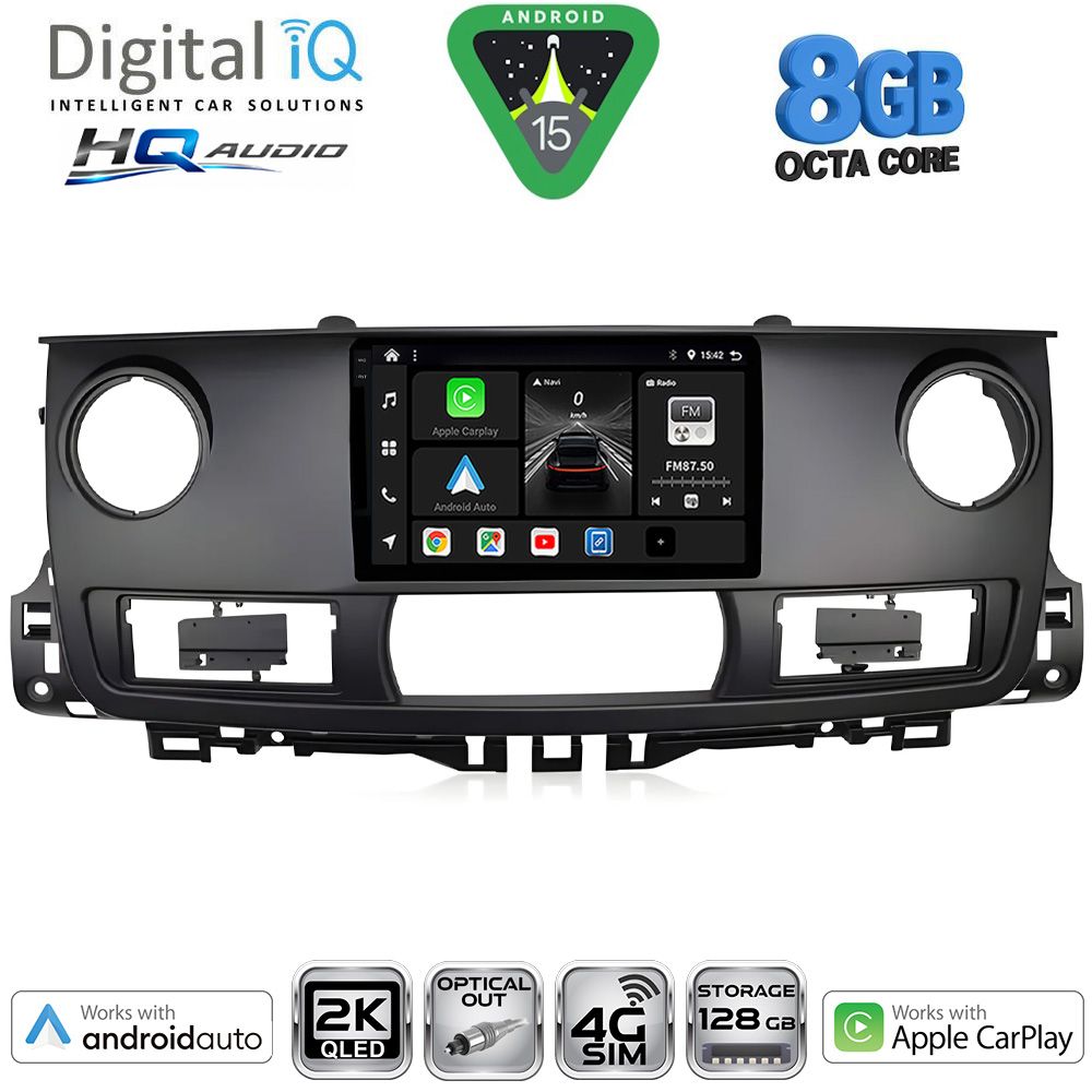 DIGITAL IQ BXK 20554_CPAA (9inc) MULTIMEDIA TABLET for RENAULT MASTER mod. 2003-2010
