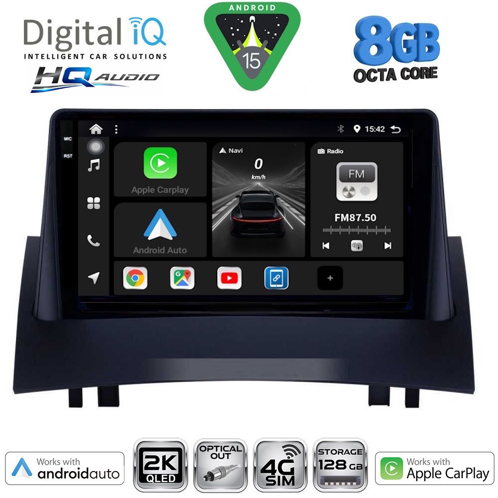 DIGITAL IQ BXK 20555_CPAA (9inc) MULTIMEDIA TABLET for RENAULT MEGANE 2 mod. 2002-2008