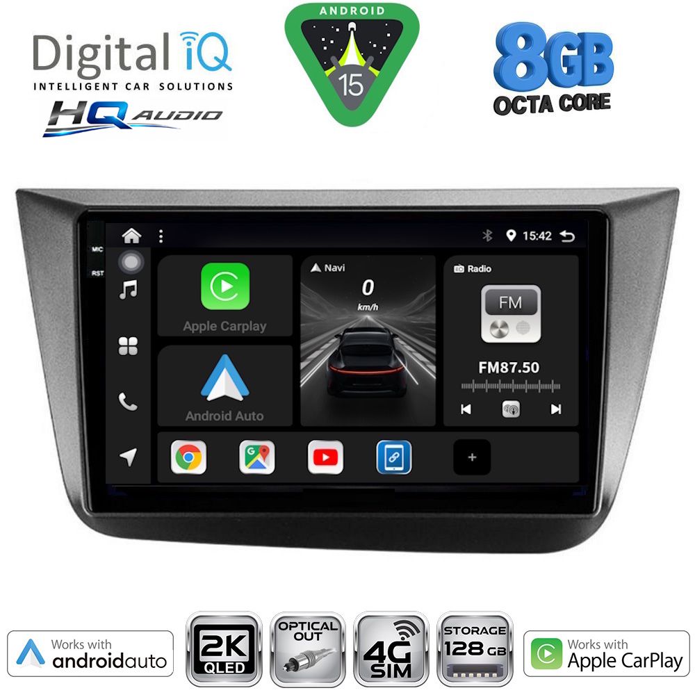 DIGITAL IQ BXK 20570_CPAA (9inc) MULTIMEDIA TABLET for SEAT ALTEA mod. 2004-2015