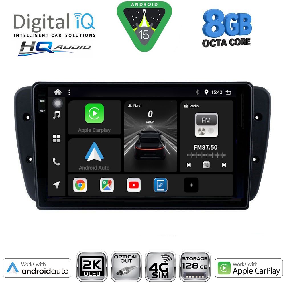 DIGITAL IQ BXK 20571_CPAA (9inc) MULTIMEDIA TABLET for SEAT IBIZA mod. 2008-2015