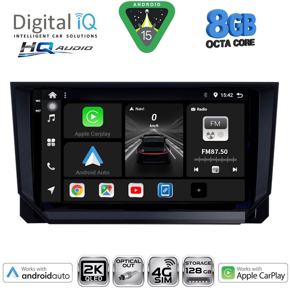 DIGITAL IQ BXK 20573_CPAA (9inc) MULTIMEDIA TABLET for SEAT ARONA - IBIZA mod. 2018-2026