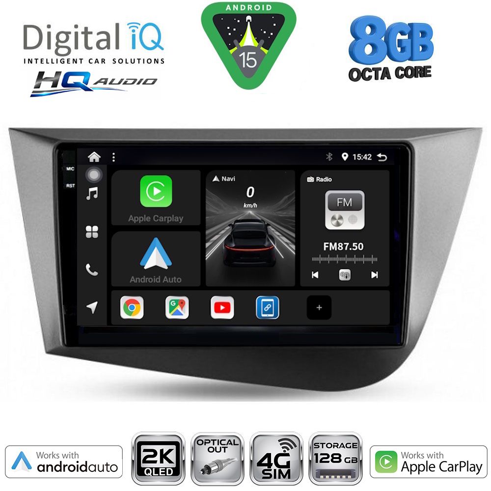 DIGITAL IQ BXK 20574_CPAA (9inc) MULTIMEDIA TABLET for SEAT LEON mod. 2005-2012 DIGITAL IQ BXK 20574_CPAA (9inc) MULTIMEDIA TABLET for SEAT LEON mod. 2005-2012