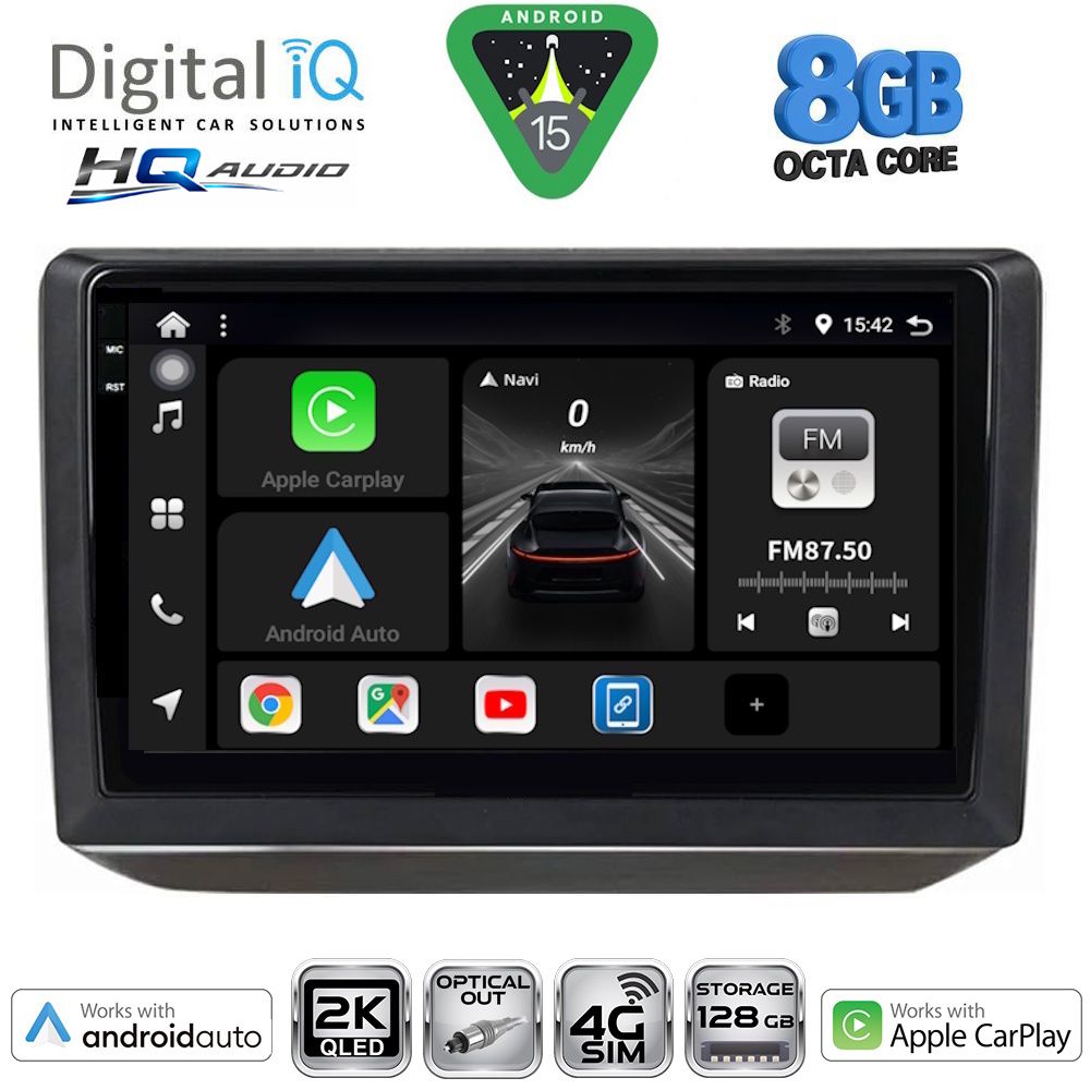 DIGITAL IQ BXK 20581_CPAA (10inc) MULTIMEDIA TABLET for SKODA FABIA mod. 2008-2014