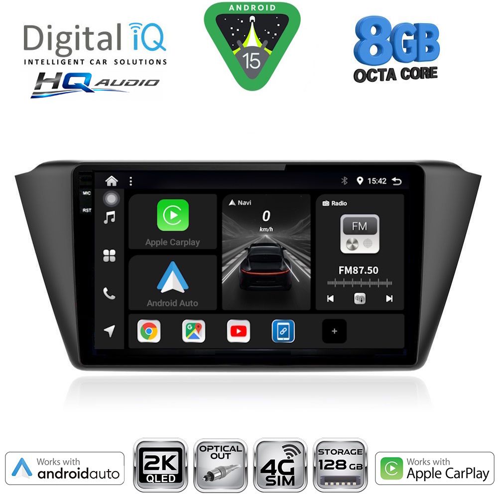 DIGITAL IQ BXK 20582_CPAA (9inc) MULTIMEDIA TABLET for SKODA FABIA mod. 2015-2022