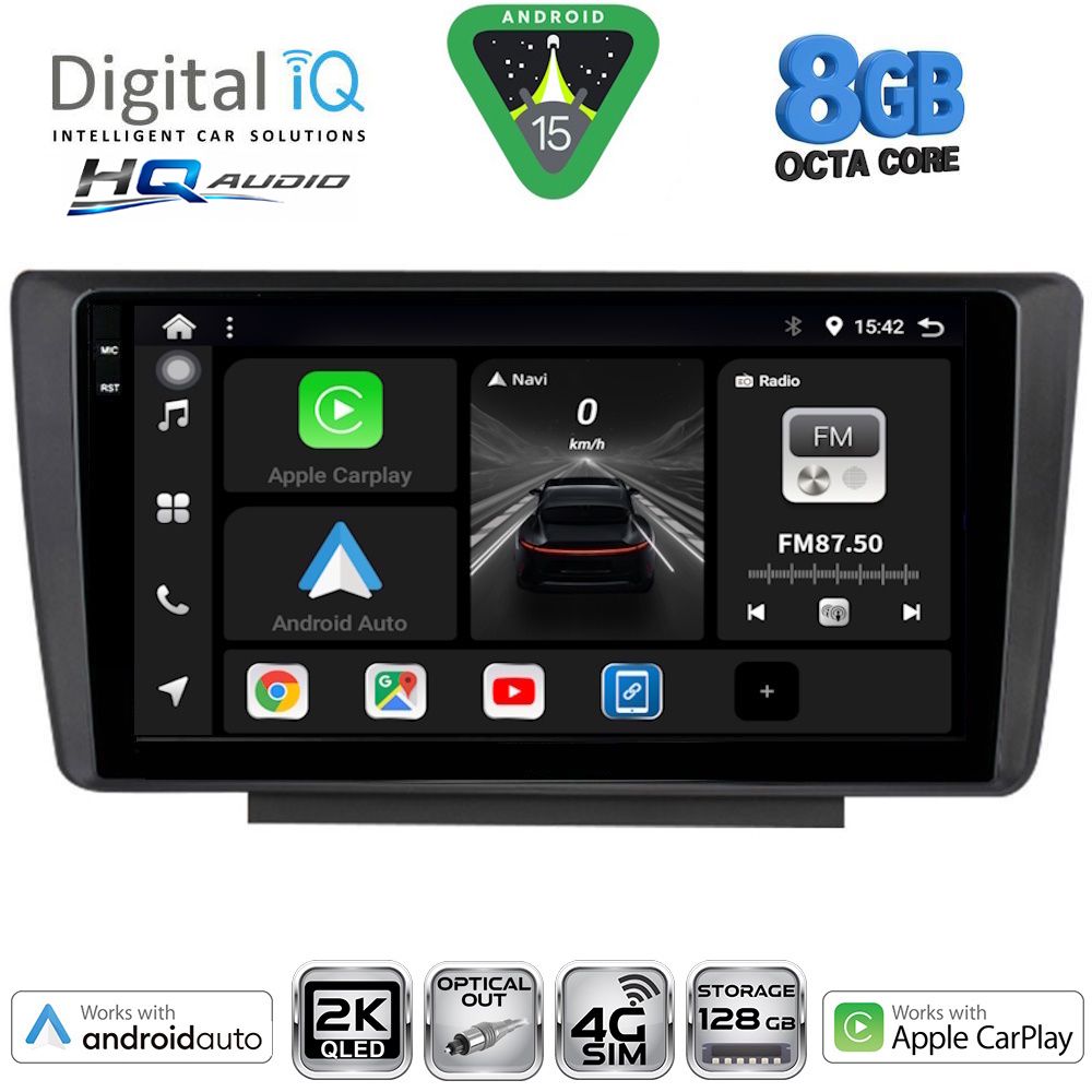 DIGITAL IQ BXK 20594_CPAA (9inc) MULTIMEDIA TABLET for SKODA OCTAVIA 5 mod. 2005-2012