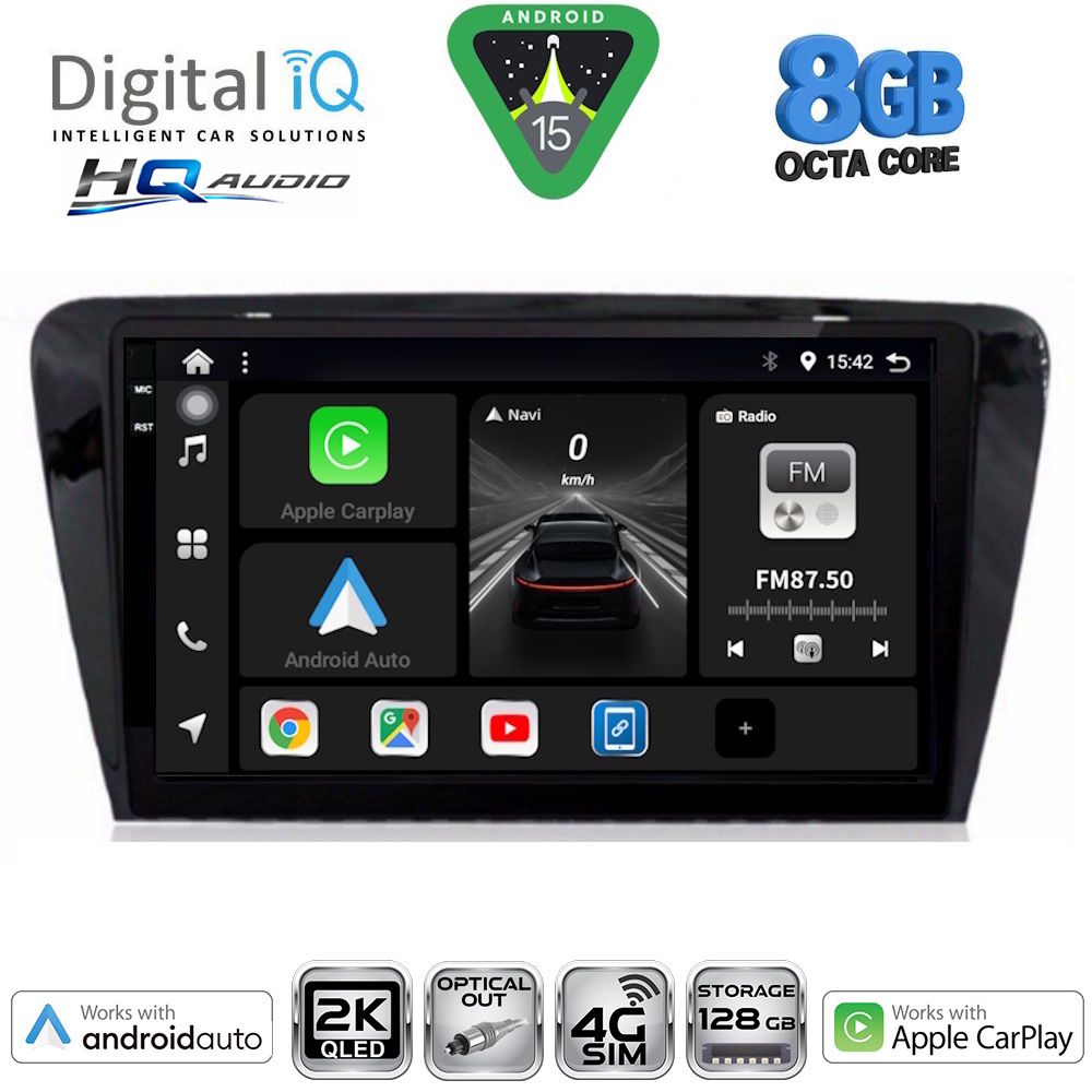 DIGITAL IQ BXK 20597_CPAA (10inc) MULTIMEDIA TABLET for SKODA OCTAVIA 7 mod. 2013-2021