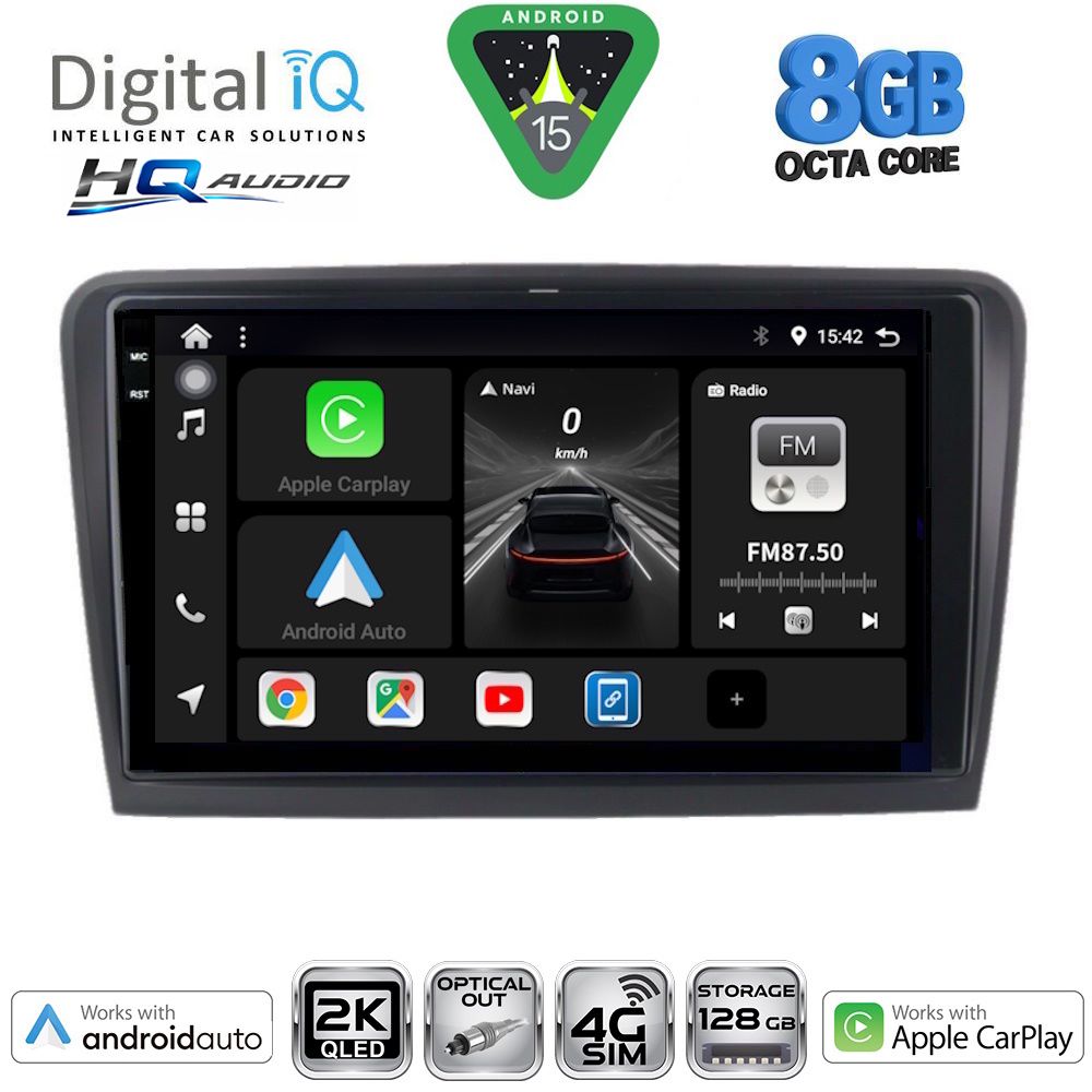 DIGITAL IQ BXK 20601_CPAA (9inc) MULTIMEDIA TABLET for SKODA RAPID mod. 2012-2023