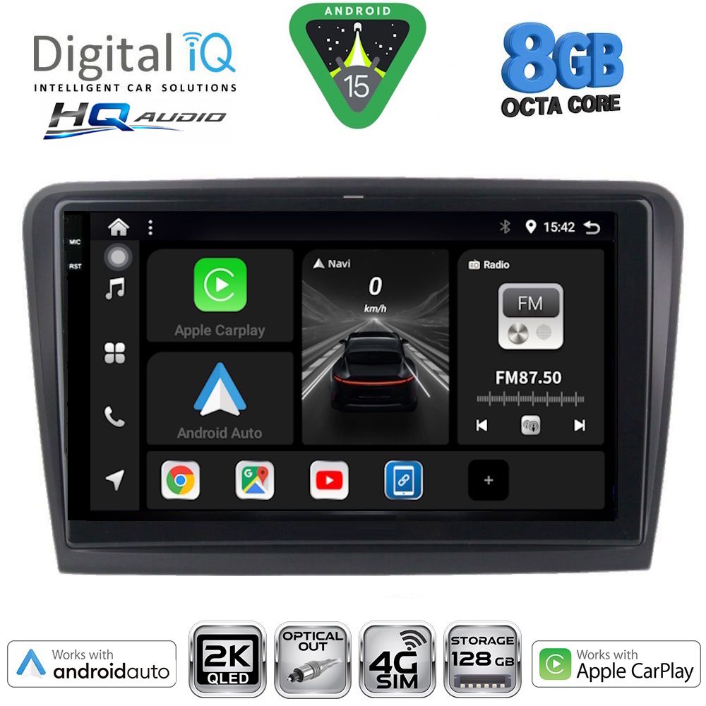 DIGITAL IQ BXK 20604B_CPAA (10inc) MULTIMEDIA TABLET for SKODA SUPERB mod. 2008-2015