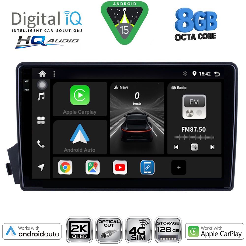 DIGITAL IQ BXK 20650_CPAA (9inc) MULTIMEDIA TABLET for SSANGYONG ACTYON - KYRON mod. 2006-2015