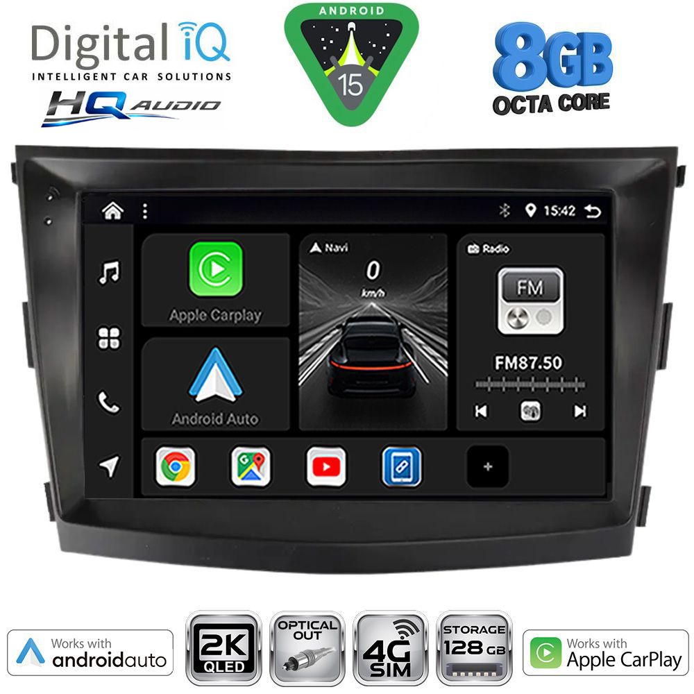 DIGITAL IQ BXK 20658_CPAA (9inc) MULTIMEDIA TABLET for SSANGYONG TIVOLI mod. 2016-2024