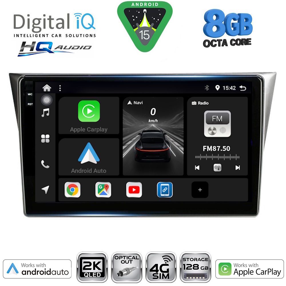 DIGITAL IQ BXK 20659_CPAA (9inc) MULTIMEDIA TABLET for SUBARU IMPREZA mod. 2002-2008