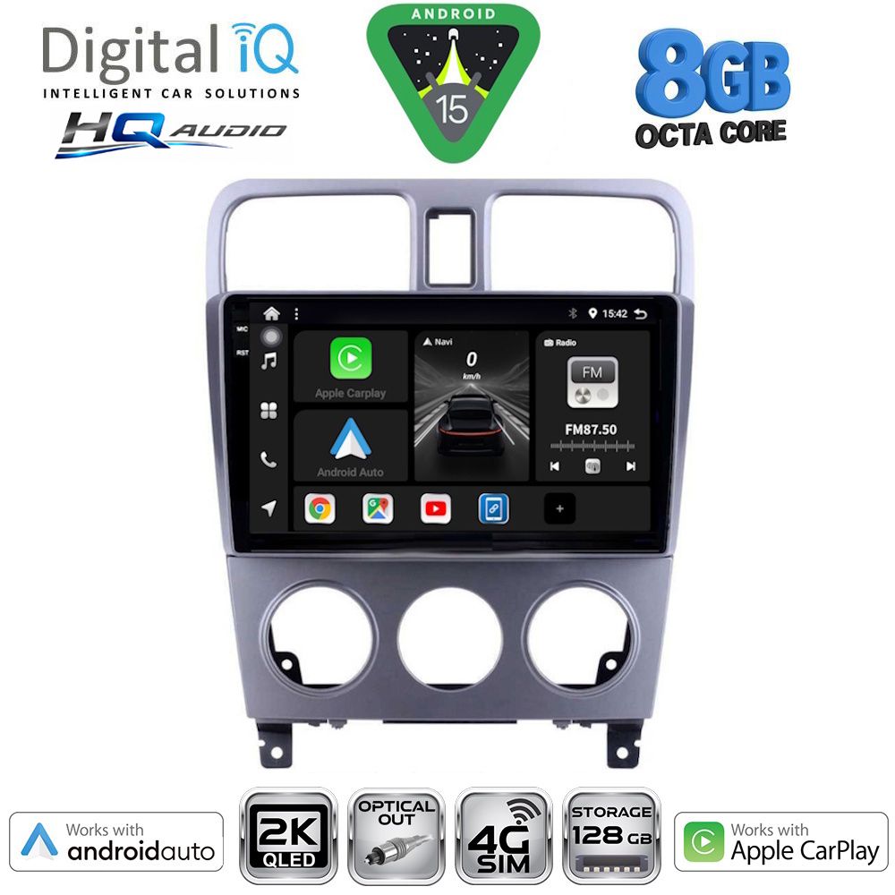 DIGITAL IQ BXK 20661_CPAA (9inc) MULTIMEDIA TABLET for SUBARU FORESTER mod. 2002-2008
