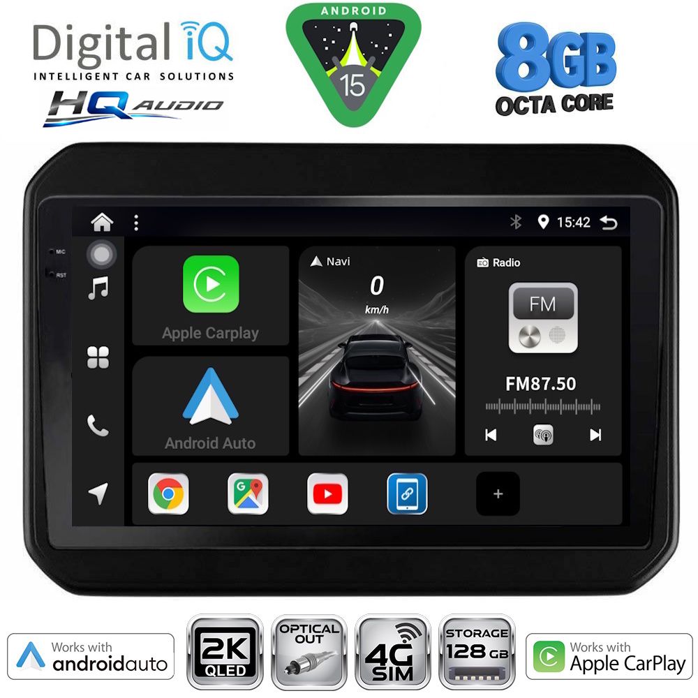 DIGITAL IQ BXK 20676_CPAA (9inc) MULTIMEDIA TABLET for SUZUKI IGNIS mod. 2016-2026