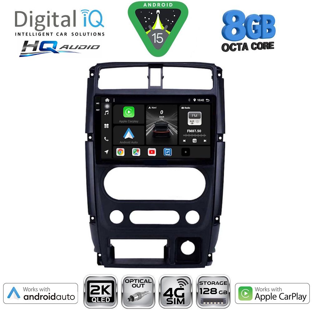 DIGITAL IQ BXK 20678_CPAA (9inc) MULTIMEDIA TABLET for SUZUKI JIMNY mod. 2007-2017