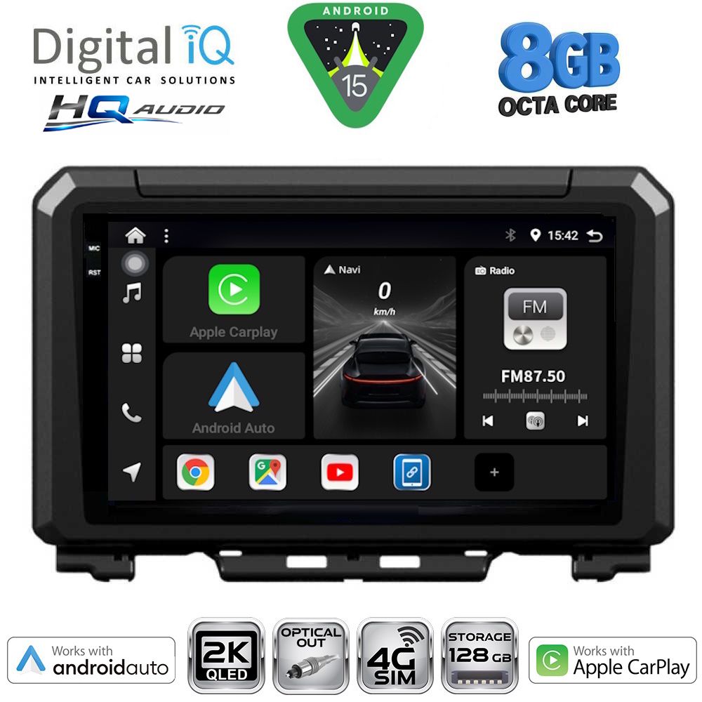 DIGITAL IQ BXK 20679_CPAA (9inc) MULTIMEDIA TABLET for SUZUKI JIMNY mod. 2017-2026