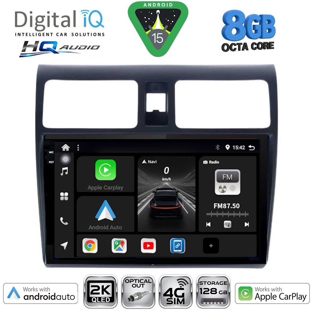 DIGITAL IQ BXK 20684_CPAA (10inc) MULTIMEDIA TABLET for SUZUKI SWIFT mod. 2005-2011