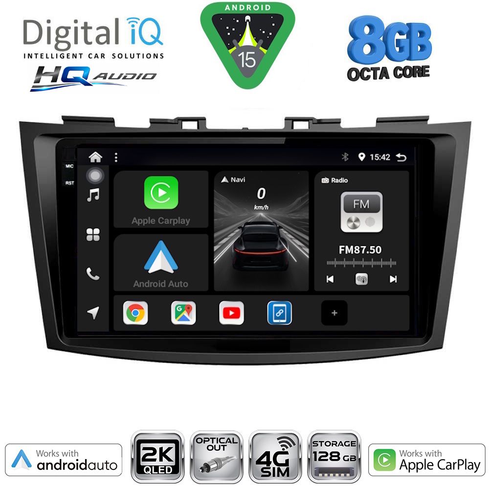DIGITAL IQ BXK 20685_CPAA (9inc) MULTIMEDIA TABLET for SUZUKI SWIFT mod. 2011-2016