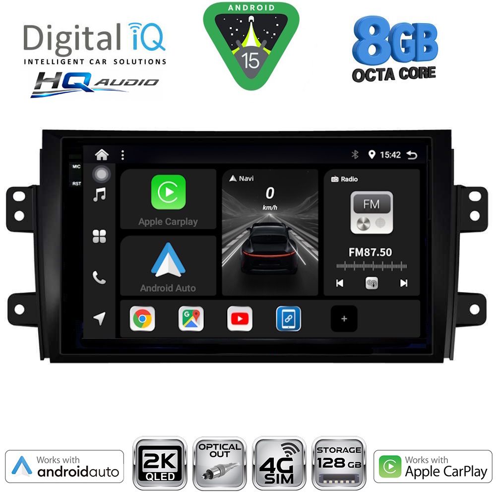 DIGITAL IQ BXK 20688_CPAA (9inc) MULTIMEDIA TABLET for FIAT SEDICI – SUZUKI SX4 mod. 2005-2013