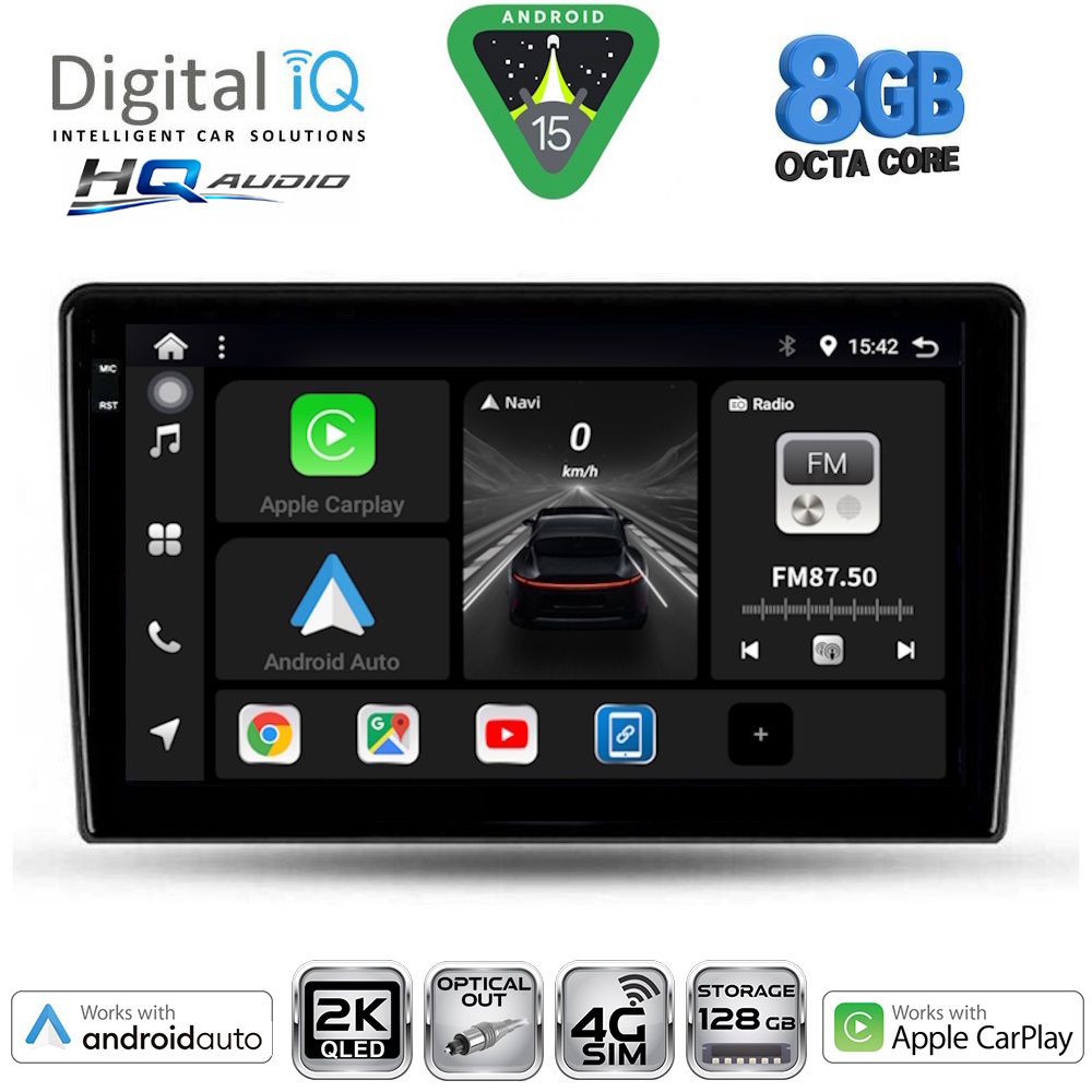 DIGITAL IQ BXK 20702_CPAA (9inc) MULTIMEDIA TABLET for TOYOTA AURIS mod. 2007-2012