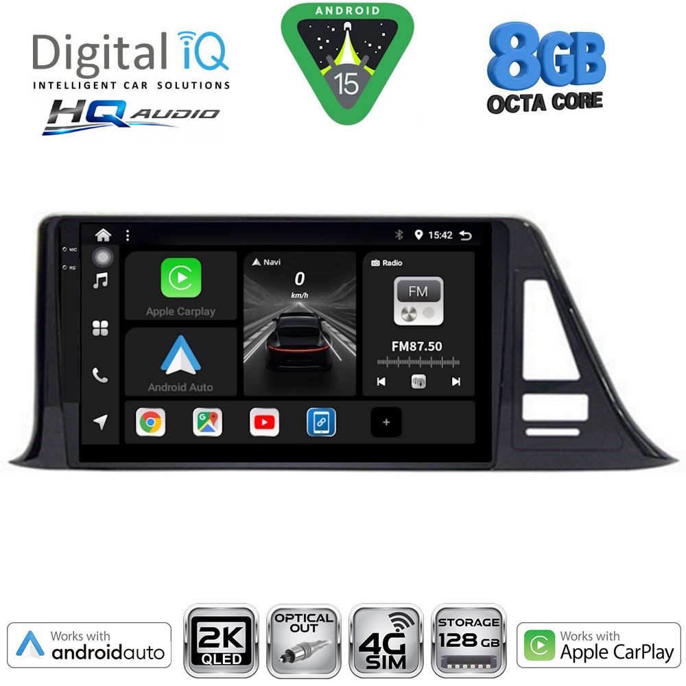 DIGITAL IQ BXK 20709_CPAA (9inc) MULTIMEDIA TABLET for TOYOTA CH-R mod. 2017-2023