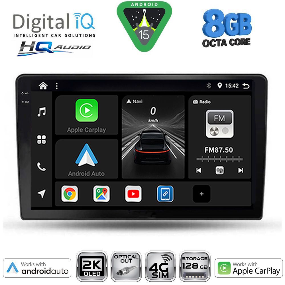DIGITAL IQ BXK 20711A_CPAA (9inc) MULTIMEDIA TABLET for TOYOTA COROLLA VERSO mod. 2000-2004